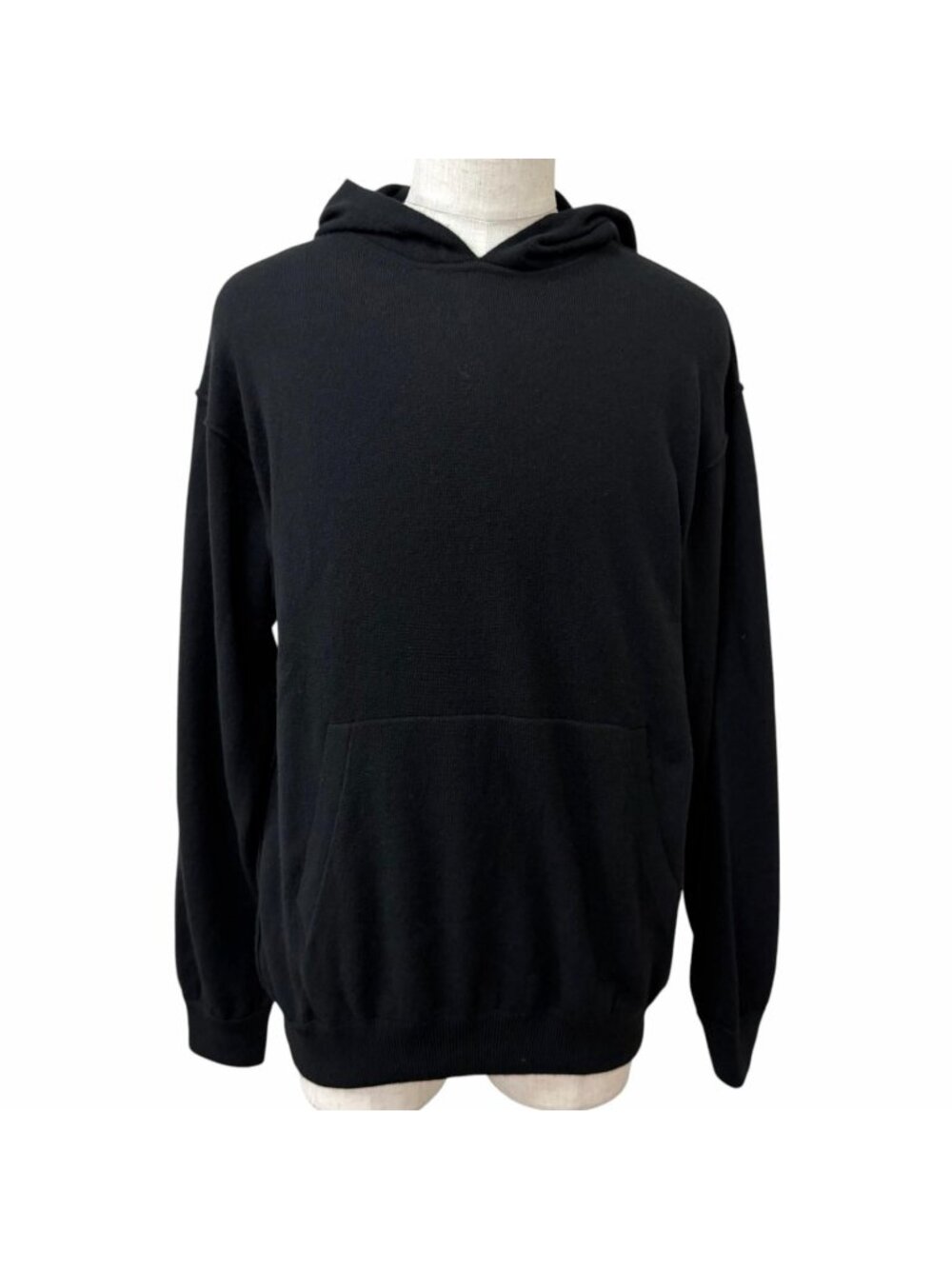 Louis Vuitton Cashmere Silk'in Side Out Pullover Knit Hoodie Black